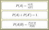 Probability Formulae