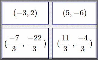 Coordinate Geometry Table