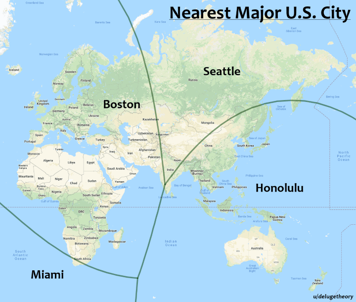 Nearest Major US City