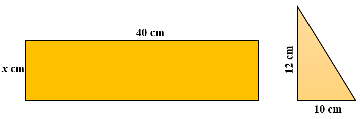 Rectangle and triangle