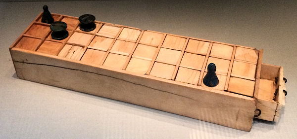 An ivory senet board