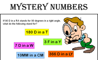 Mystery Numbers