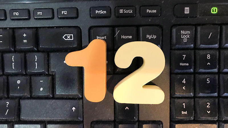 The number twelve The number twelve