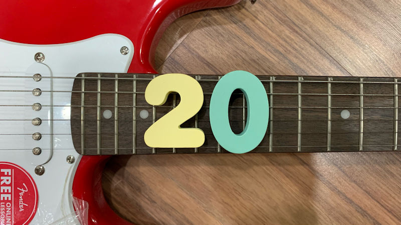 The number twenty The number twenty