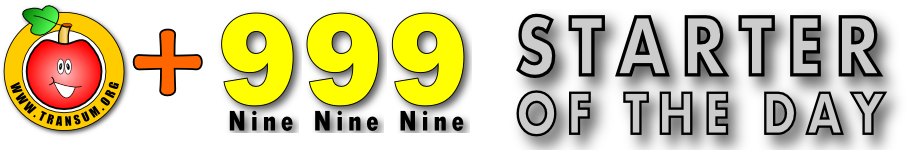 Nine Nine Nine  - A Maths Starter Of The Day