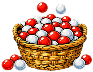 Basket of balls